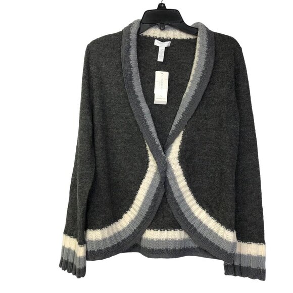 CHARTER CLUB SWEATER ONE‎ BUTTON SWEATER MD PET NWT - Picture 1 of 6
